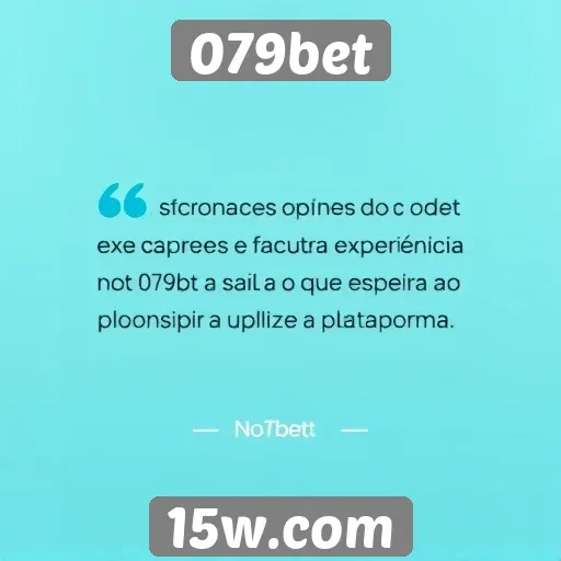 Opiniões de usuários sobre a experiência no 079bet